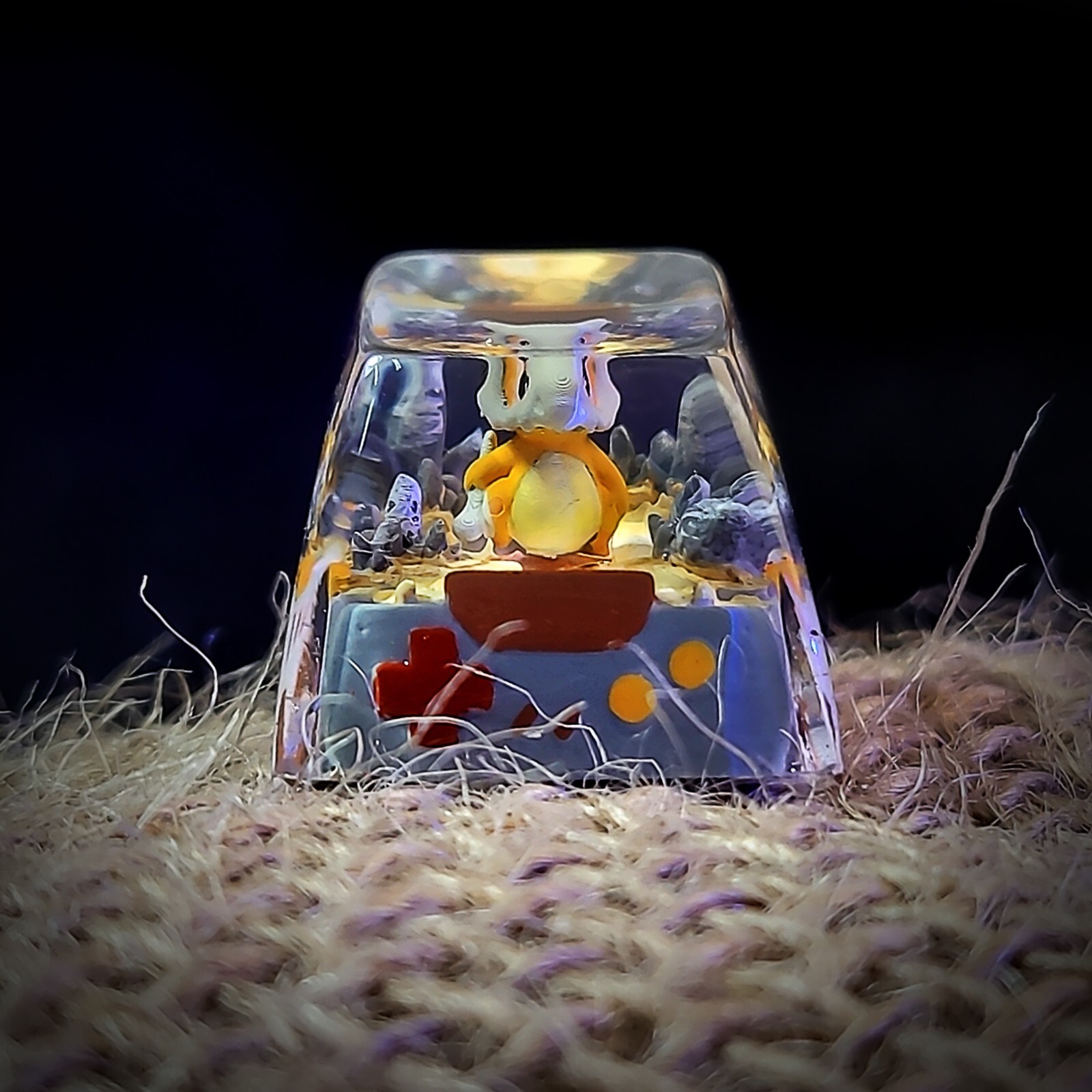 Cubone resin keycap, Custom pokemon  keycap, Handmade Pokemon artisan key