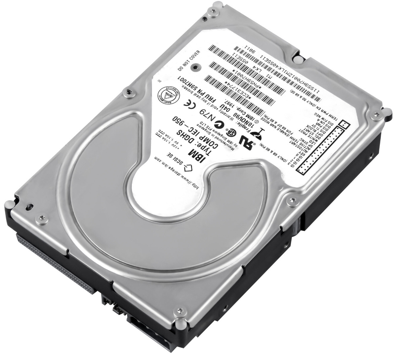 HARD DRIVE IBM Ultrastar 4LP 59H7001 4.5GB 7.2K 1MB SCSI 3.5''