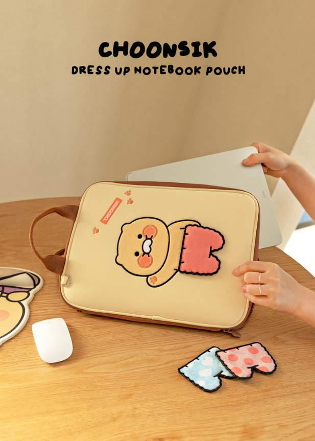 Kakao Friends Choonsik Dress up Laptop / Tablet / iPad Pouch 13" inch Limited MD