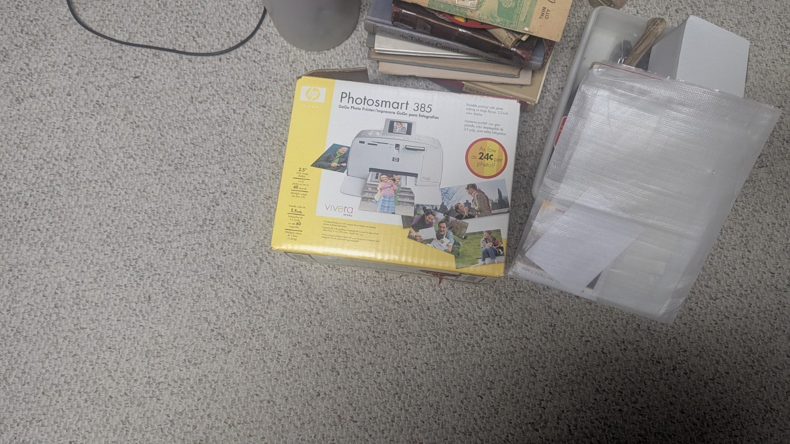 HP PHOTOSMART 385 GOGO Digital PHOTO Inkjet PRINTER Q6387A NEW