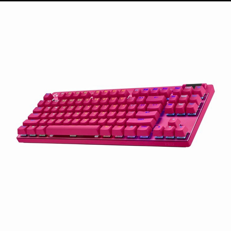 Logitech G PRO X TKL RAPID Wireless Pink Gaming Keyboard English QWERTY
