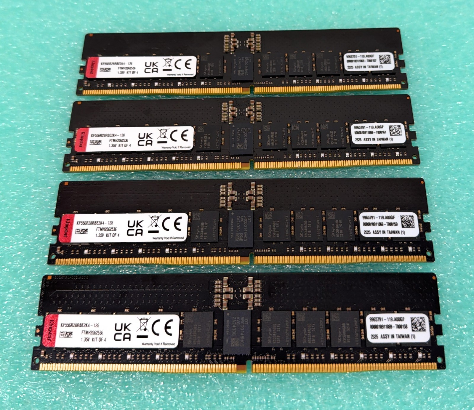 Kingston Fury Renegade Pro 128GB 4x32GB DDR5-5600 ECC RDIMM KF556R28RBE2K4-128