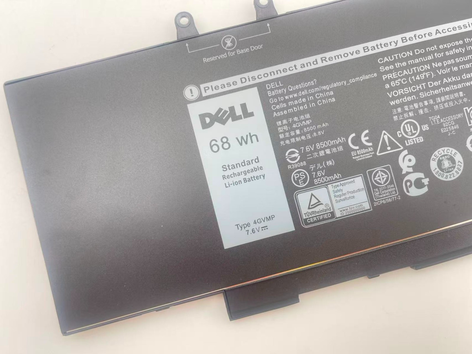 New Genuine 68Wh 4GVMP Battery for Dell Latitude 5400 E5400 5500 E5500 9JRYT US