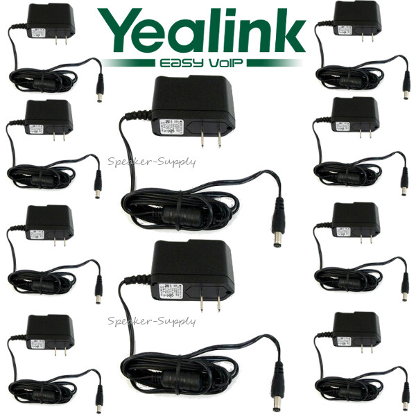10 Pk Yealink Power Supply Adapter T20P T22P T26P T28P T41P T42G T27P PS5V1200US