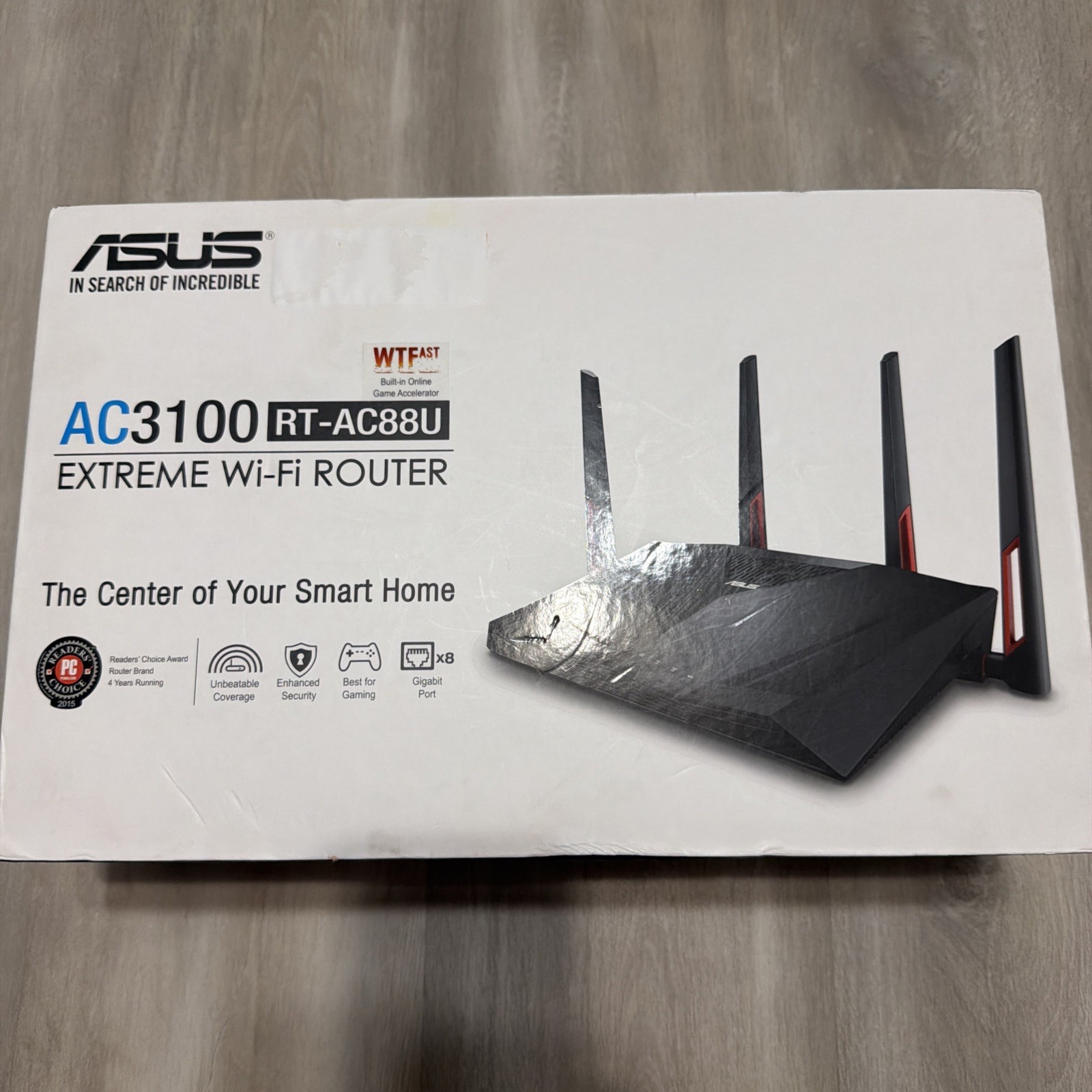 ASUS RT-AC88U AC3100 Wireless Router, 8-Port Gigabit, AiMesh, USB
