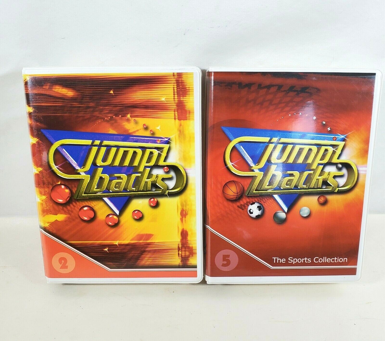 Digital Juice Jump Backs Video Backgrounds Vol 2 & 5 Sports Collection DVD VHS