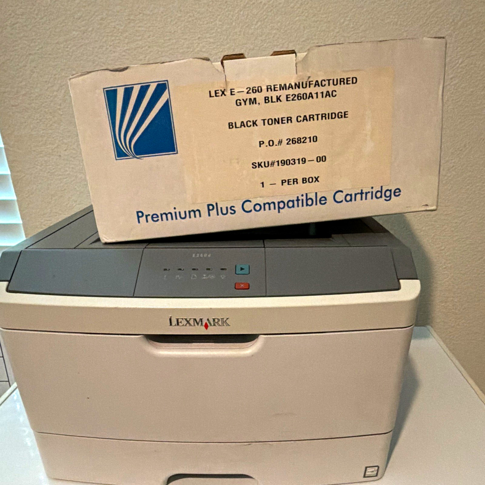 Lexmark E260d Laser Monochrome Black & White Printer, USB Connectivity