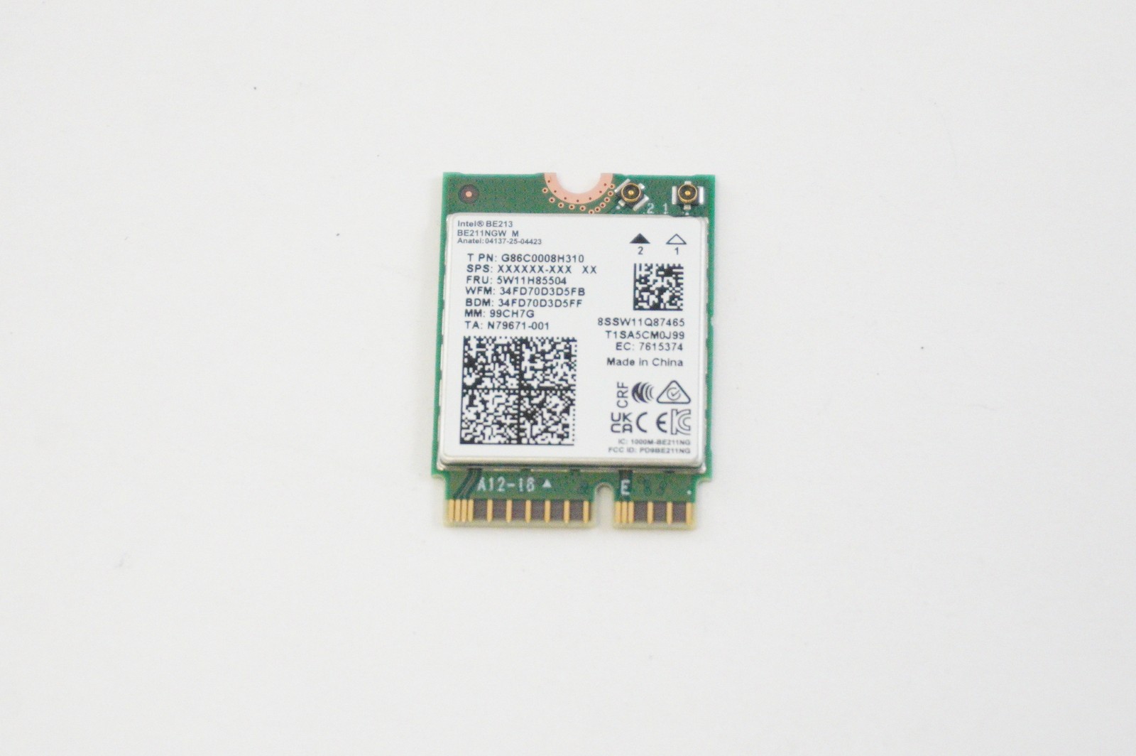 5W11H85504 Lenovo Wireless,WLAN,INT,BE213 NV 83TE001PUS YOGA 7 2-IN-1 16IPH11