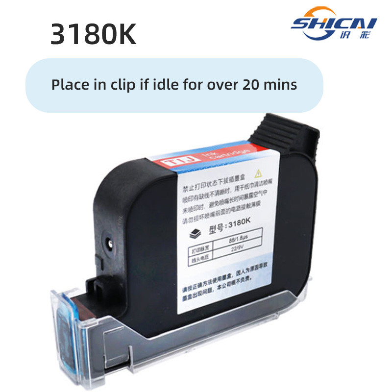 3 pieces Fast Dry Quick-Drying Solvent Based Handheld Printer Ink Cartridge