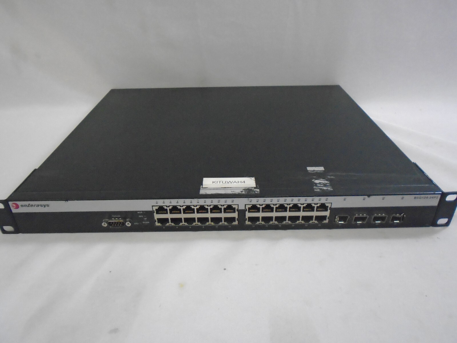 ENTERASYS B5G124-24P2 PORT SWITCH 24-PORT w/REDUNDANT POWER SUPPLY