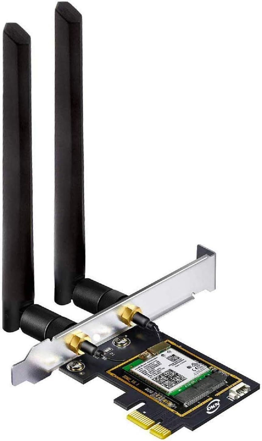 OKN WiFi 6E AX5400 PCIe Card for Desktop PC AX210 PCIE 