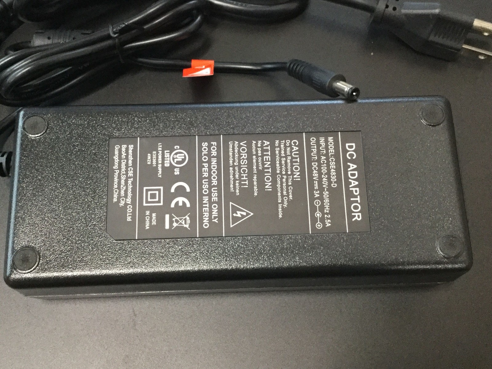 48V 3A CSE4830-D PoE power supply