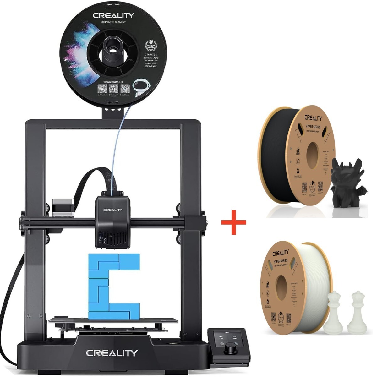 Creality Ender 3 V3 SE 3D Printer 250mm/s with 2KG Hyper PLA High Speed Fliament