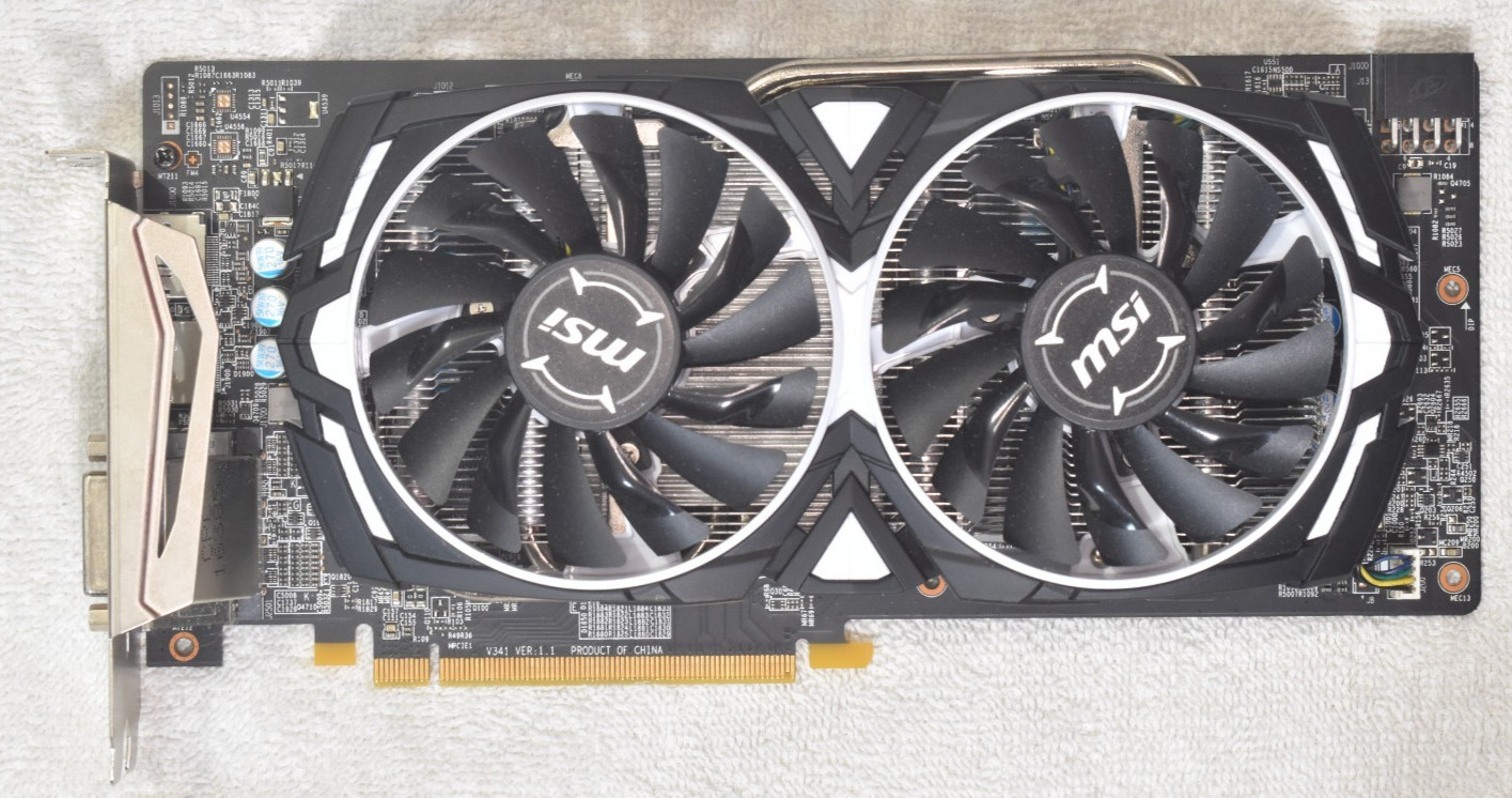 MSI Radeon RX 480 ARMOR OC 4GB GDDR5 Graphics Card