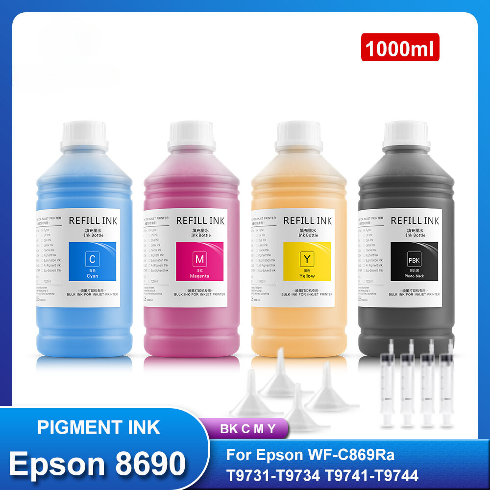 8690 Pigment Ink For Eps WorkForce Pro WF-C869R WF-C869RDTWFC Printer 4color/set