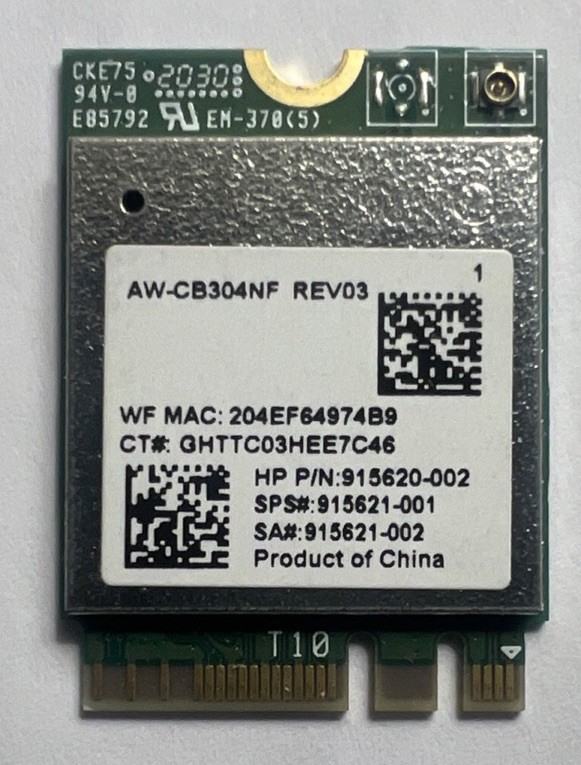 HP 915620-002 RTL8821CE AW-CB304NF WiFi Bluetooth Card OEM [0505] Tested