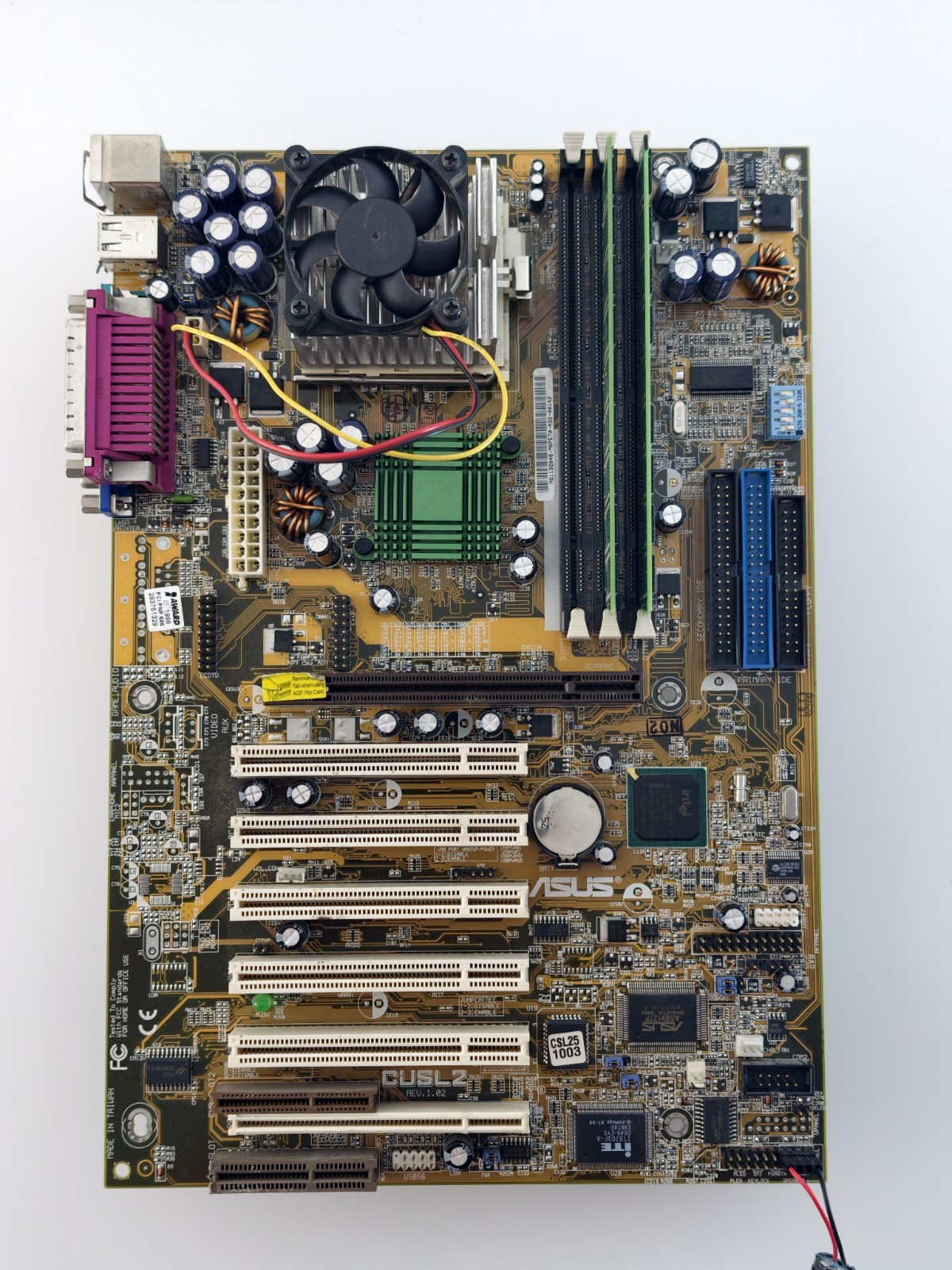 ASUS CUSL2 1.02 Intel 815EP AGP Socket 370 PGA370 + Pentium III 800EB + 512 MB