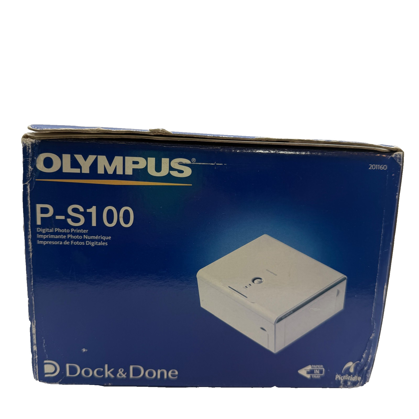 Olympus P-S100 Digital Photo Printer OPEN BOX USED Dock & Done with CABLE