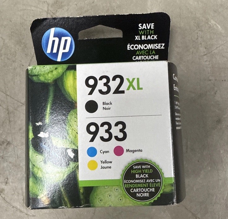 HP 932XL/933 (N9H62FN) Cyan/Black/Magenta/Yellow Ink Cartridge