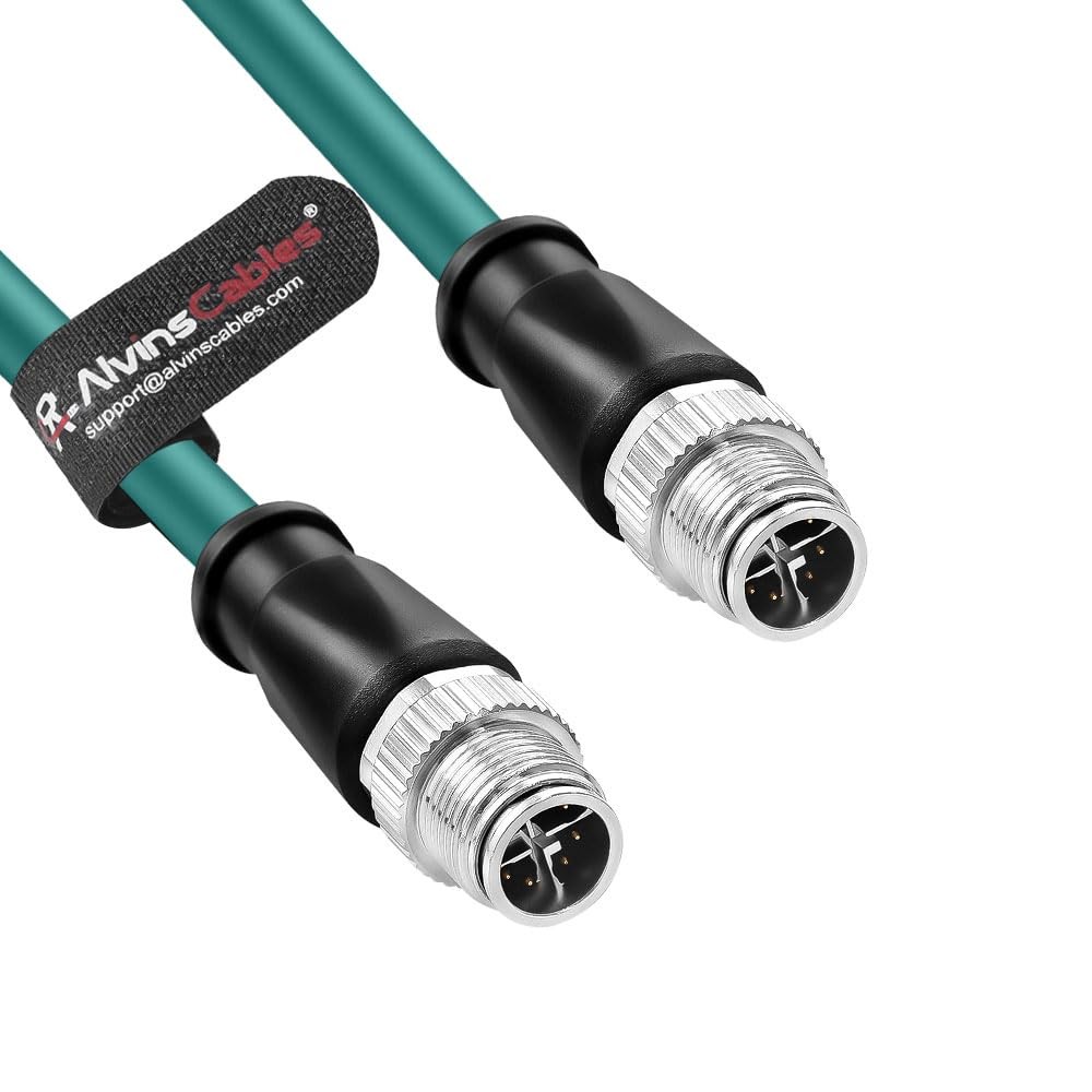 M12 X-Code 8 Pin Ethernet Cable DragChain for Cognex Basler Industrial Camera 5m
