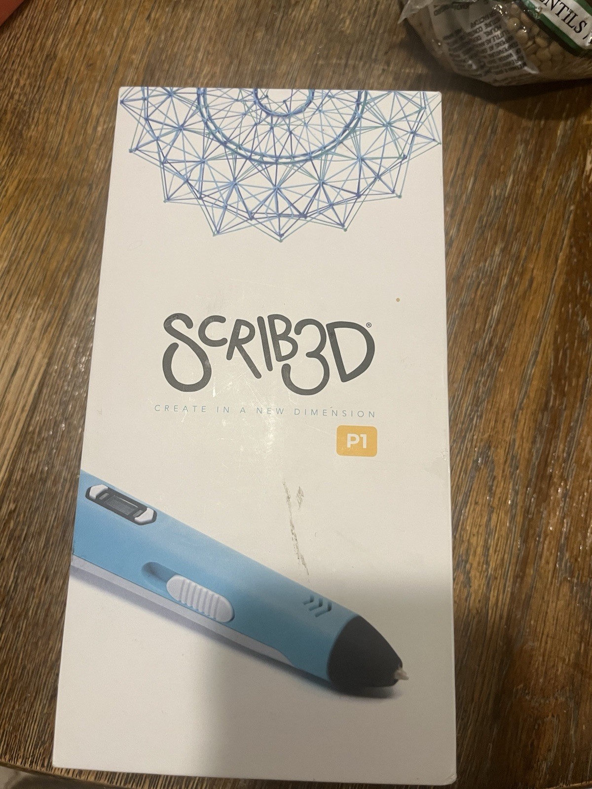 SCRIB3D P1 3D Printing Pen Kit Blue/White w/ Power Adapter & Filament