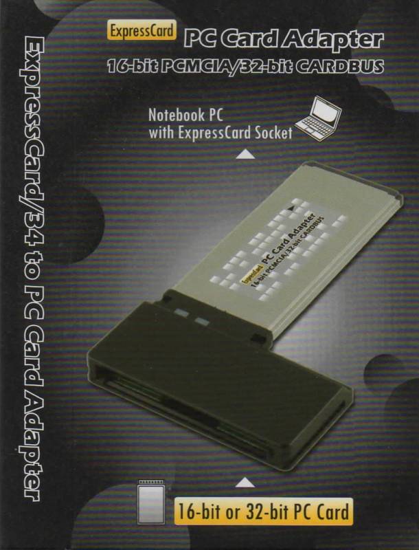 PC-EXP PC Card to ExpressCard Adapter/Reader for Panasonic P2 WIN XP