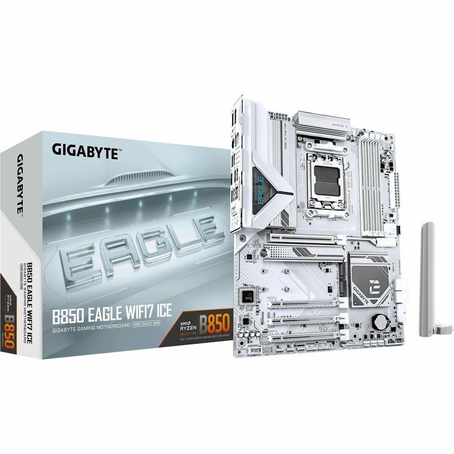 GIGABYTE Ultra Durable B850 EAGLE WIFI7 ICE Gaming Desktop Motherboard AMD B850
