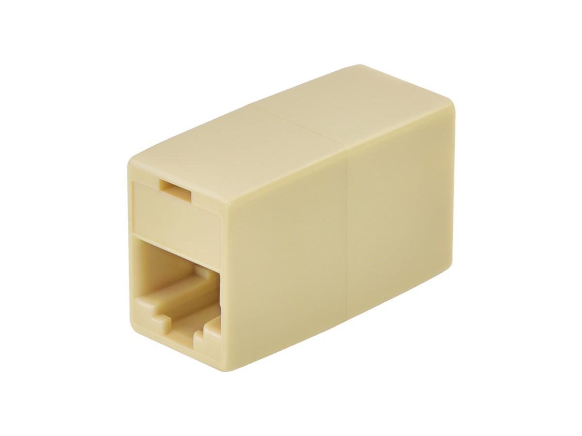 Monoprice 8P8C RJ45 Straight Inline Coupler, Beige