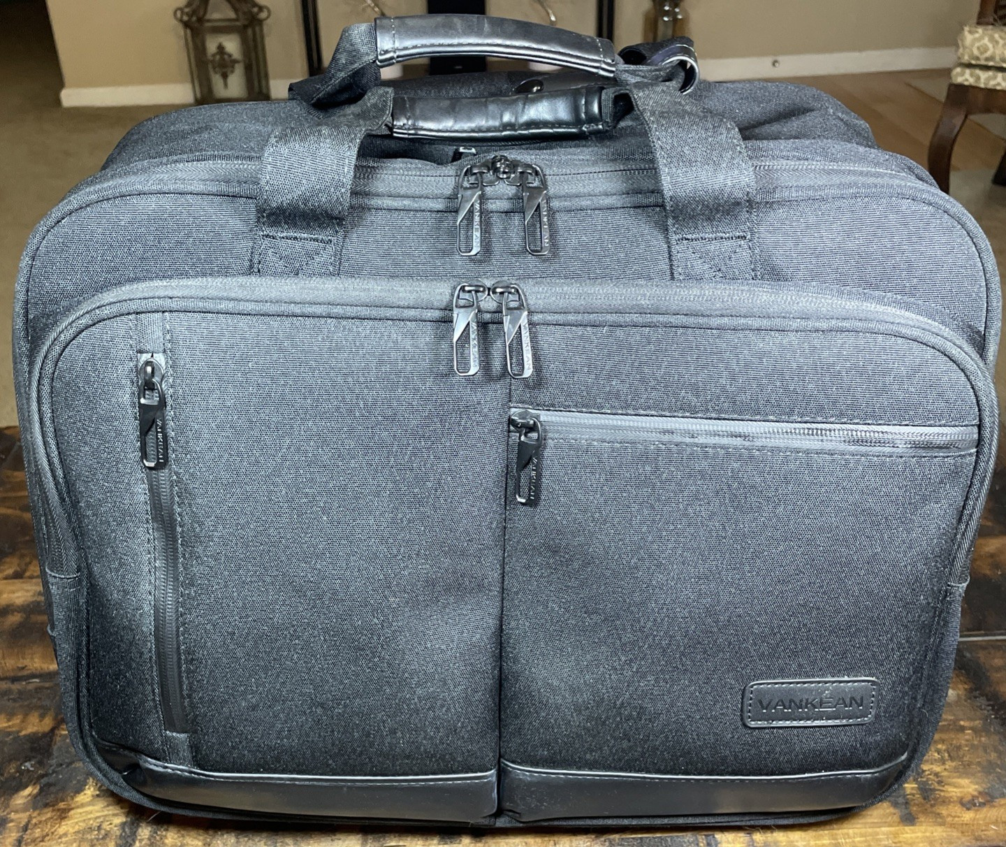 VANKEAN Rolling 15.6 Laptop Bag Wheels Travel Carry On Overnight Bag