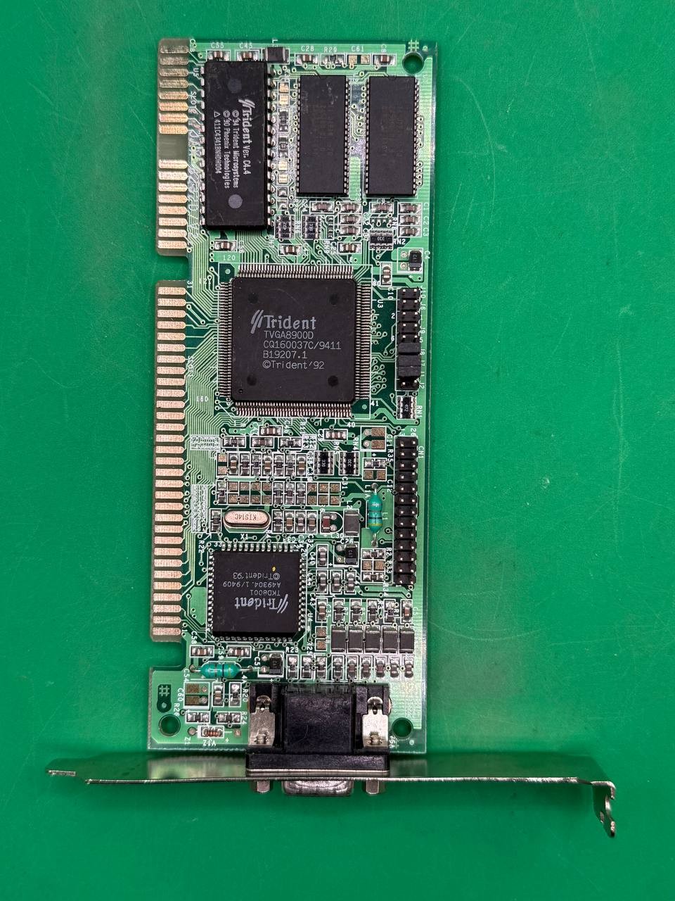 Trident TVGA8900D ISA VGA Graphics Card 15-Pin Vintage PC TC
