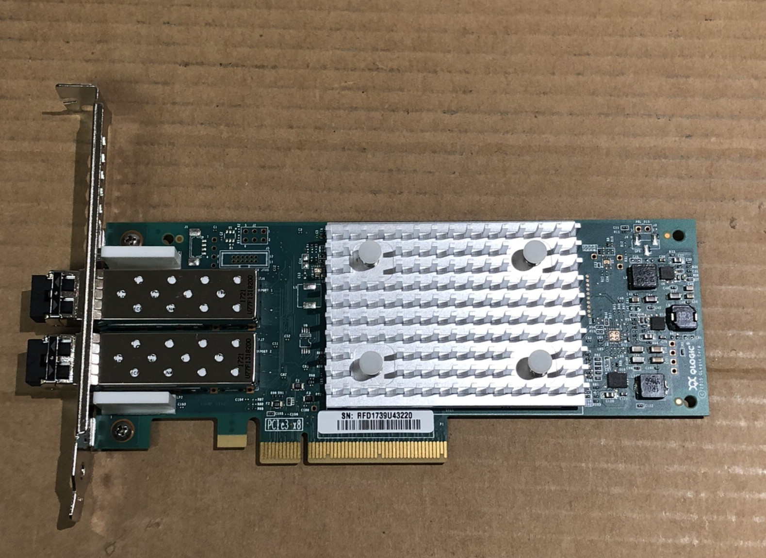 Dell QLogic QLE2692 Dual Port Fibre Channel 16Gb PCI-e 3.0 HBA FC FH with SFP+