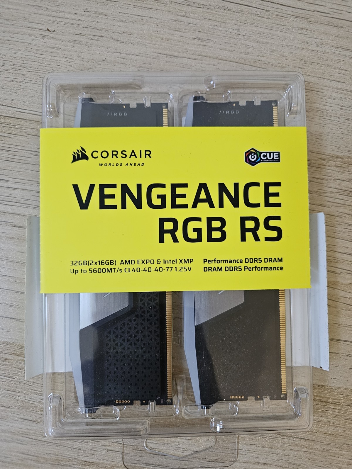 Corsair Vengeance RGB 32GB (2x16GB) RAM DDR5 5600MHz