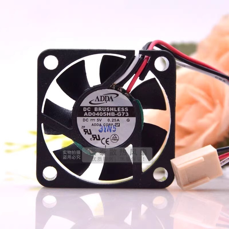 ADDA AD0405HB-G73 4010 DC5V 0.25A 4CM 3-Wire Server Cooling Fan