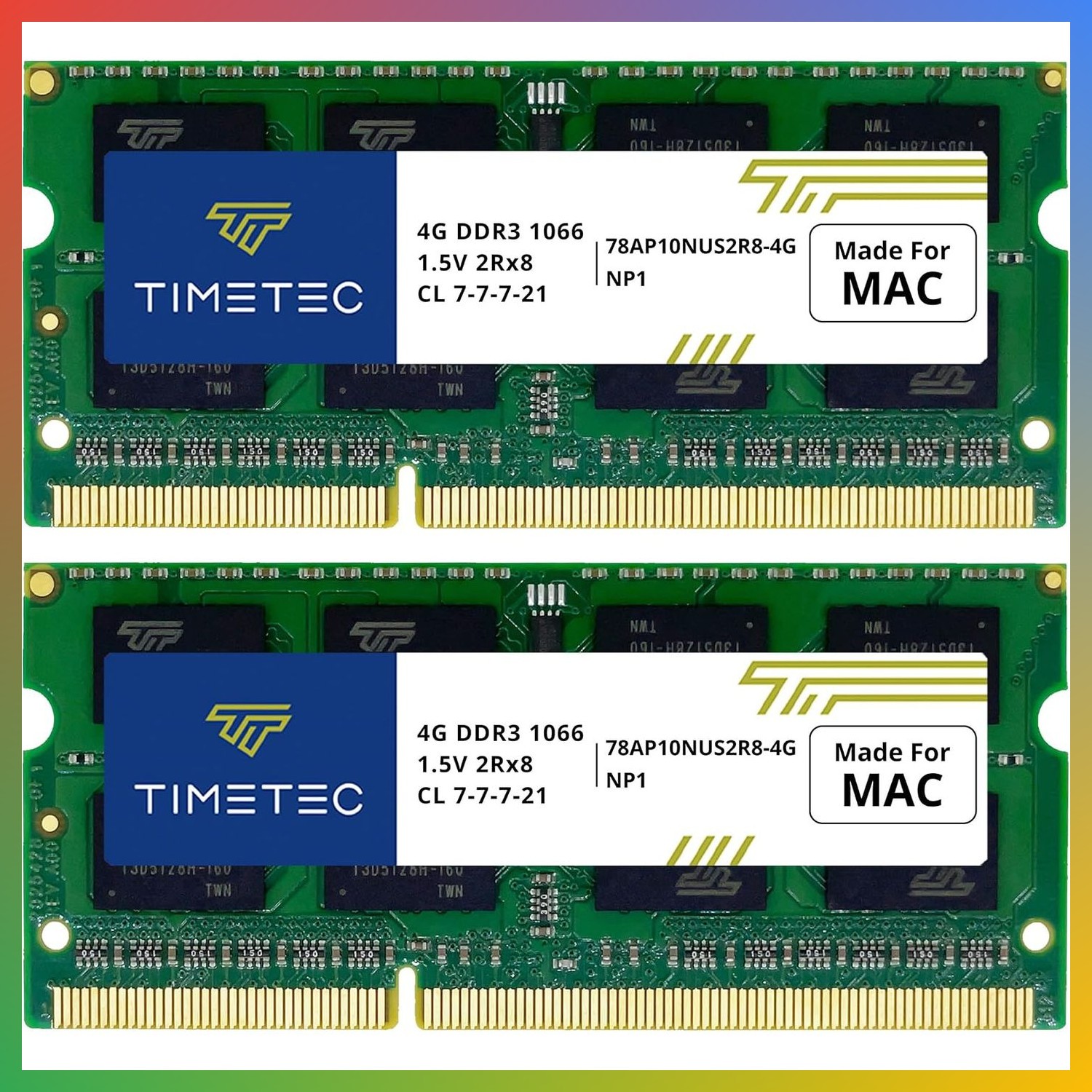 8GB DDR3 1066MHz SODIMM PC3-8500 Laptop RAM 2x4GB Kit For Mac Book Pro iMac