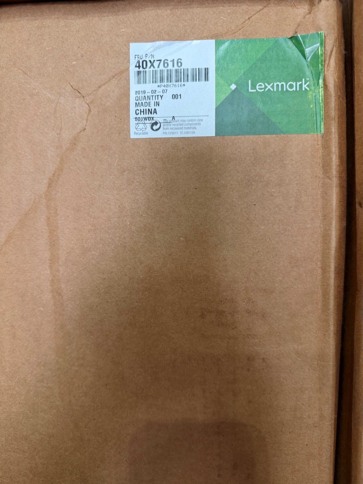 40X7616 Lexmark Fuser Maintenance Kit 220-240V