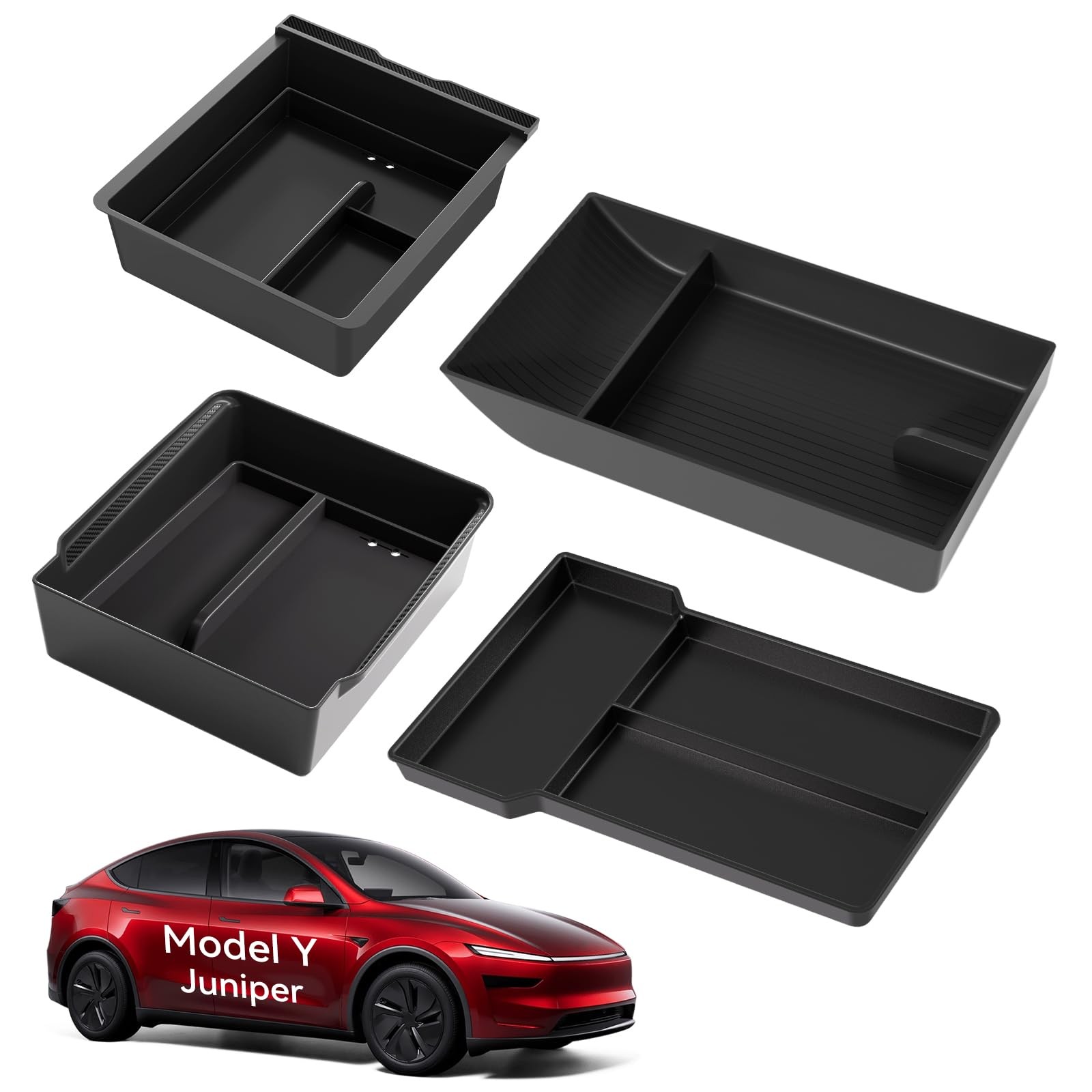 VIHIMAI for 2026 Tesla Model Y Juniper Center Console Organizer Tray 4PCS
