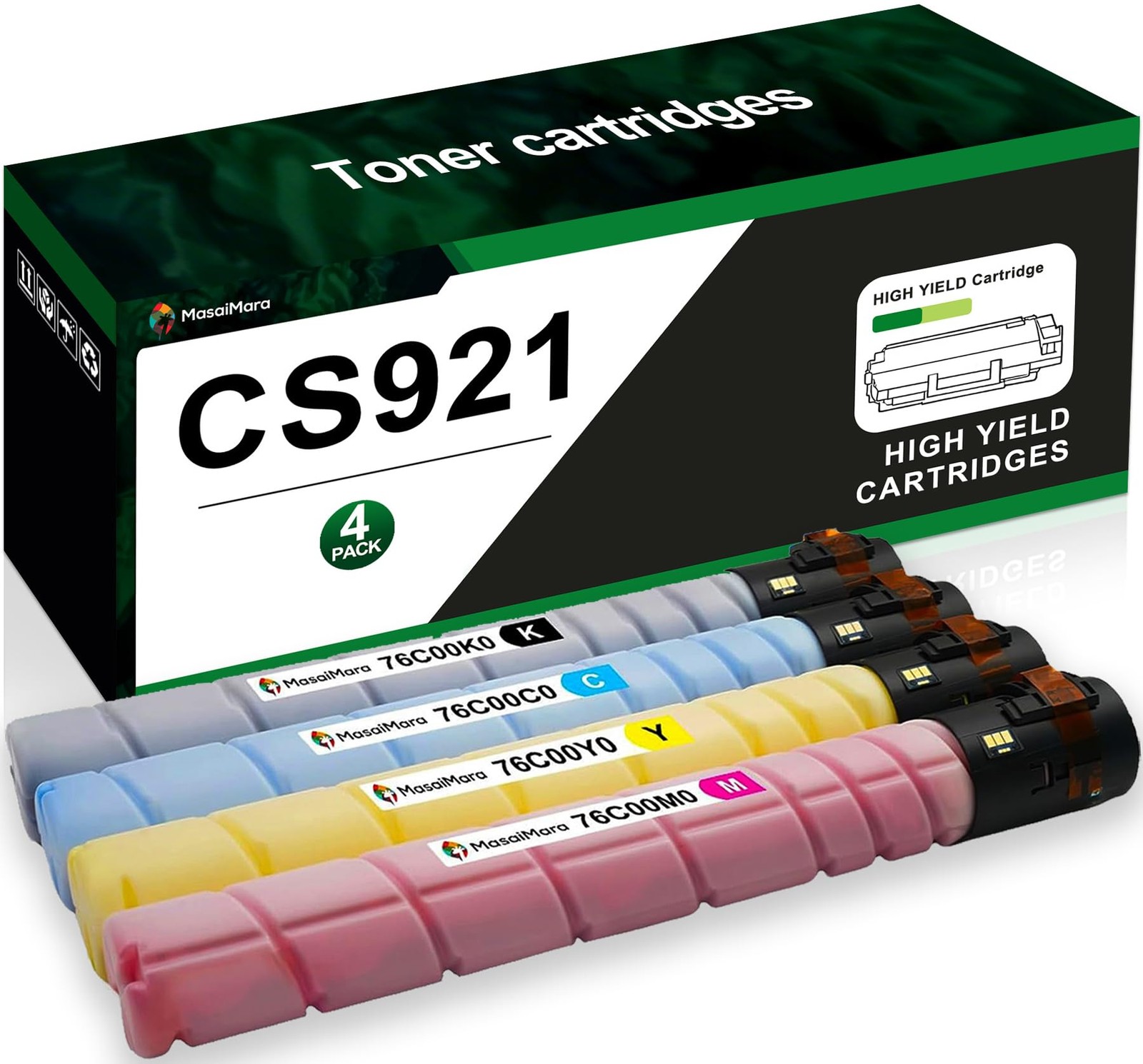 MasaiMara CS921 CS921X 76C00K0 76C00C0 76C00Y0 High Capacity, Multicolor