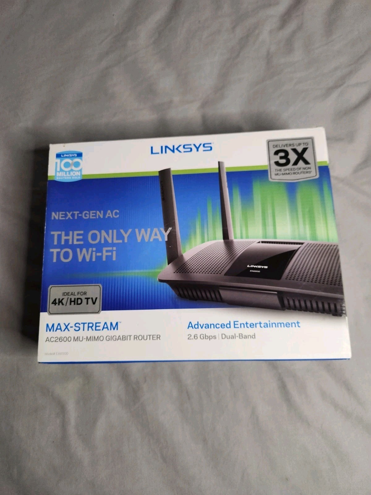 Linksys EA8500 Max-Stream AC2600 MU-MIMO Gigabit Dual Band Wireless WIFI Router