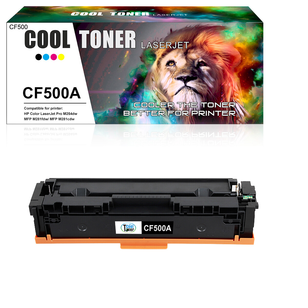 Compatible With HP CF500A 202A Toner Ink LaserJet M281fdw M281cdw MFP M254dw LOT