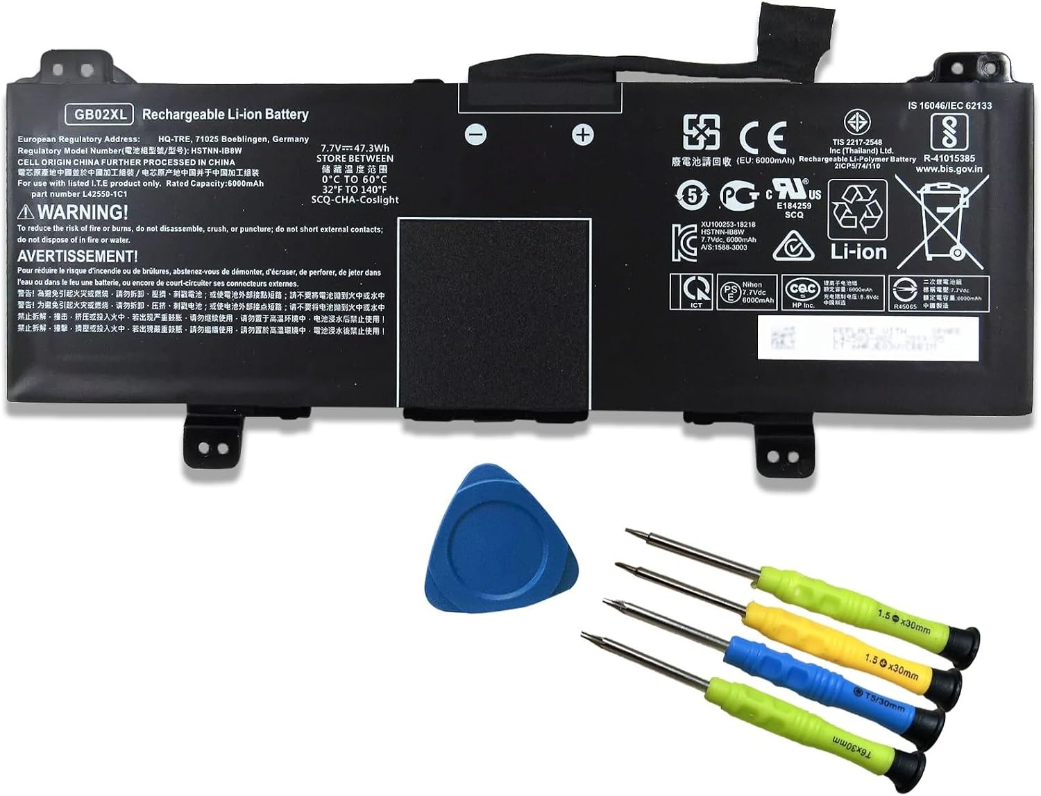 GB02XL GM02XL 917725 855 Laptop Battery Replacement for HP Chromebook X360 11