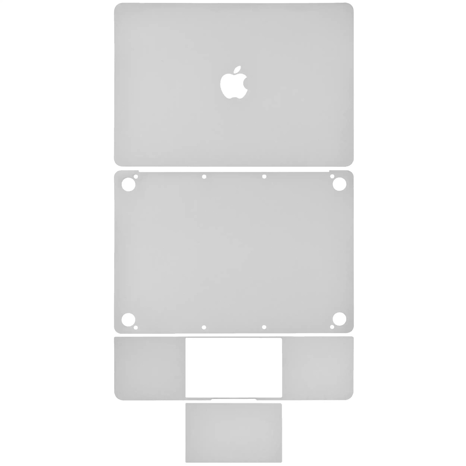 4-in-1 Top, Bottom, Keyboard, Trackpad Skin For MacBook 12" A1534 2015-2017