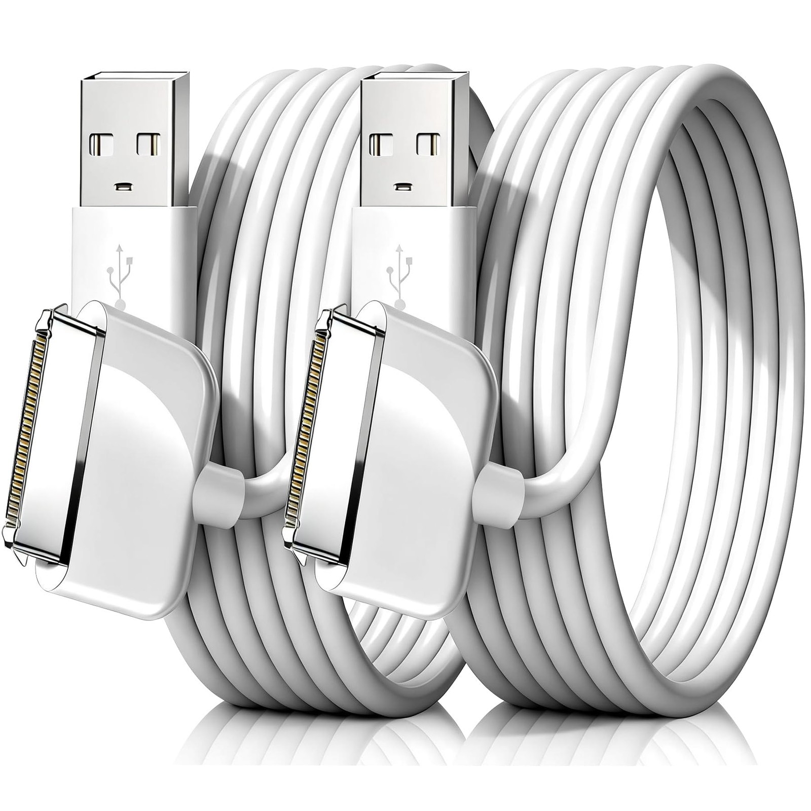Azosowo 2 Pack 3.3ft/1m 30 Pin USB Charger Cable 30 - White