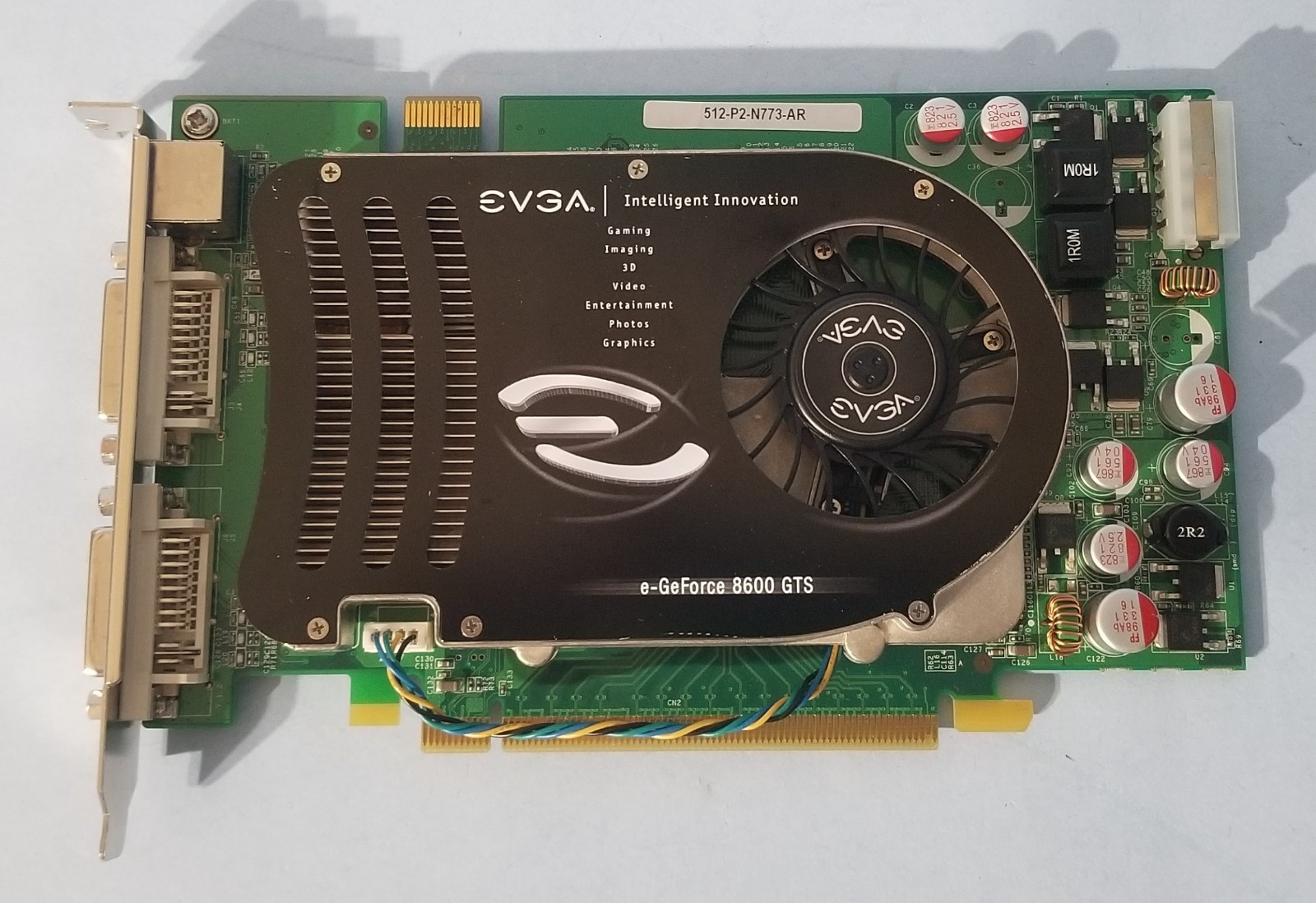 EVGA NVIDIA GeForce 8600 GTS 512MB GDDR3 PCI Express x16  512-P2-N773-AR
