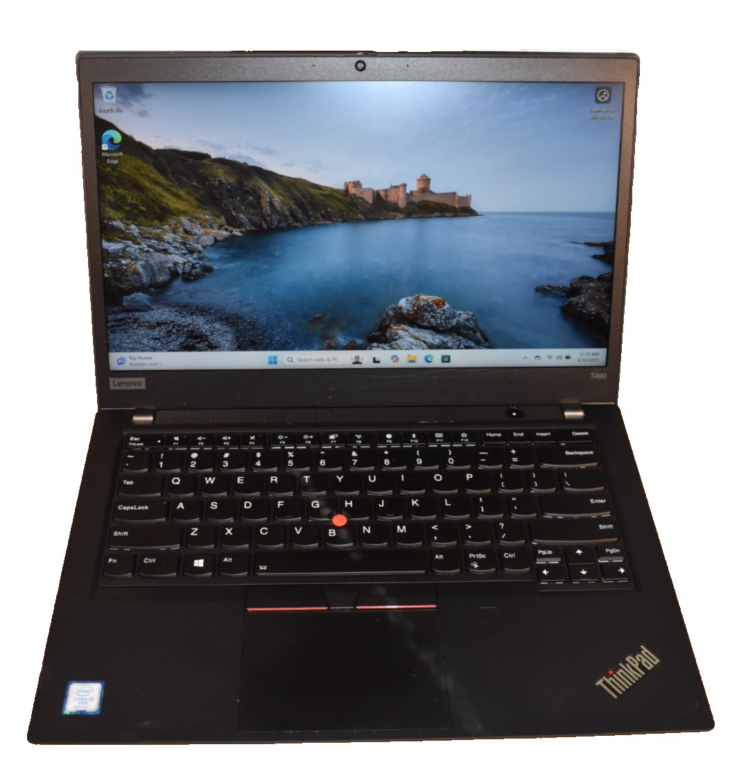 Lenovo Thinkpad T490 Quad Core i5-8265U 16GB RAM 256GB SSD Windows 11 Pro