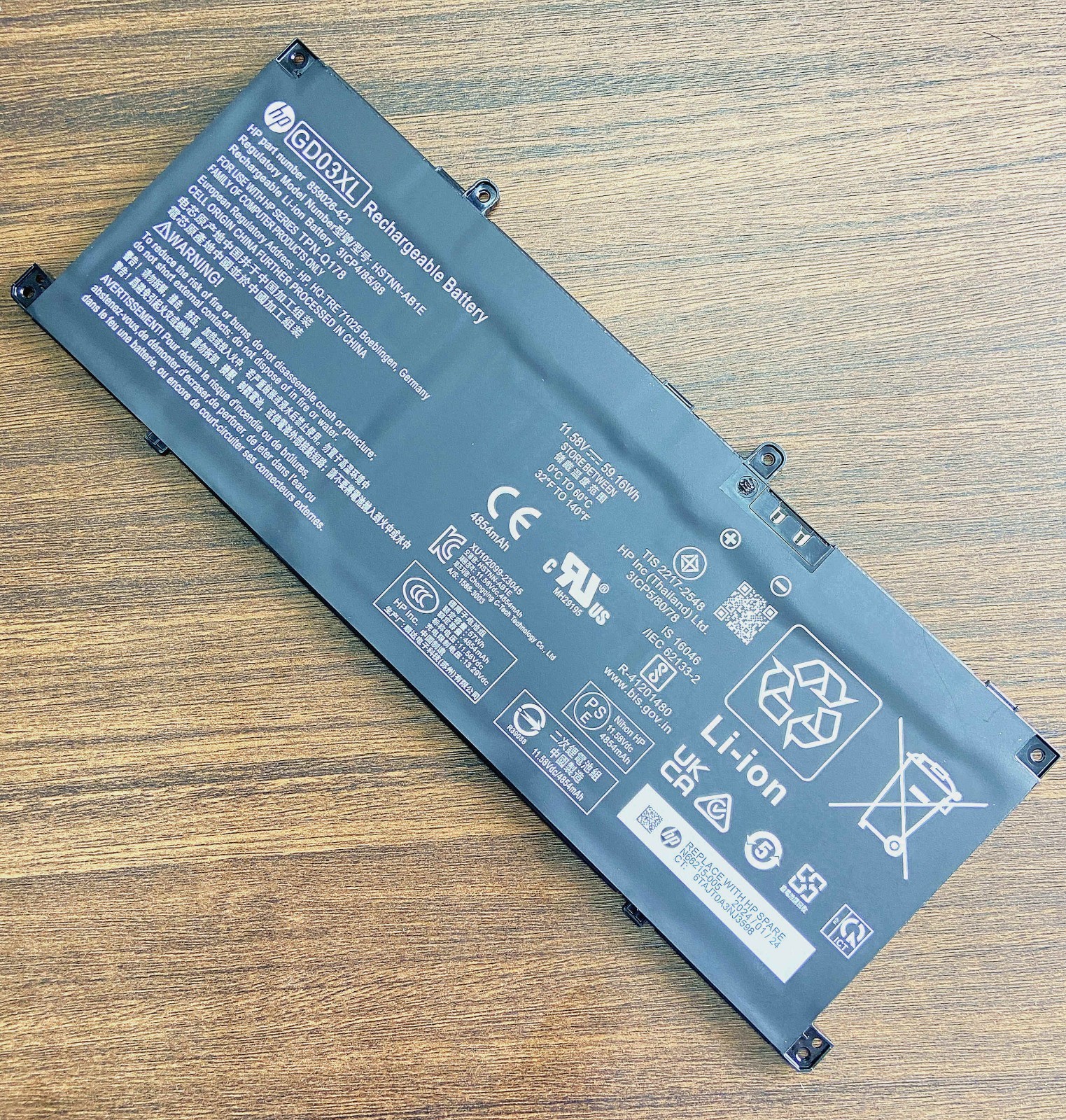 Genuine GD03059XL battery OmniBook X 14-fe000/fe0097nr Envy x360 14 2-in-1Series