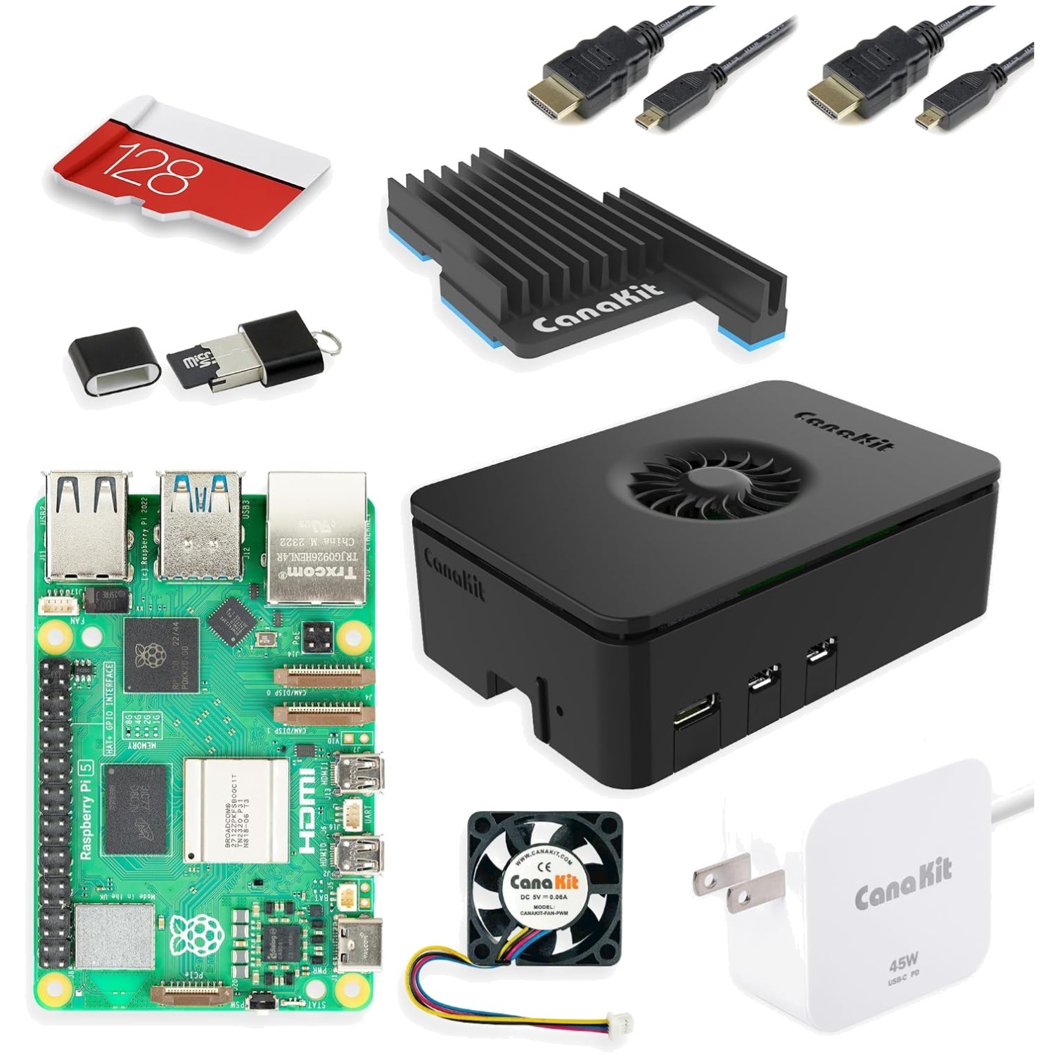 Raspberry Pi 5 8GB RAM Kit - Turbine Black Edition