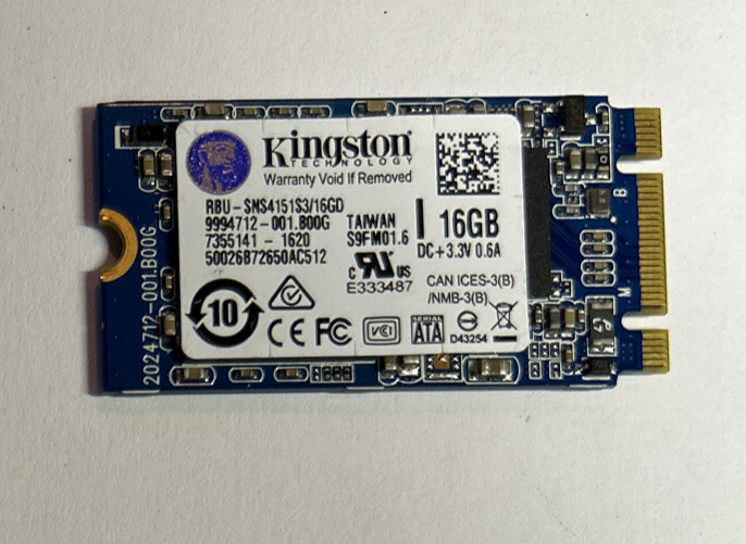 Kingston 16GB SSD Solid State Drive RBU-SNS4151S3/16GD