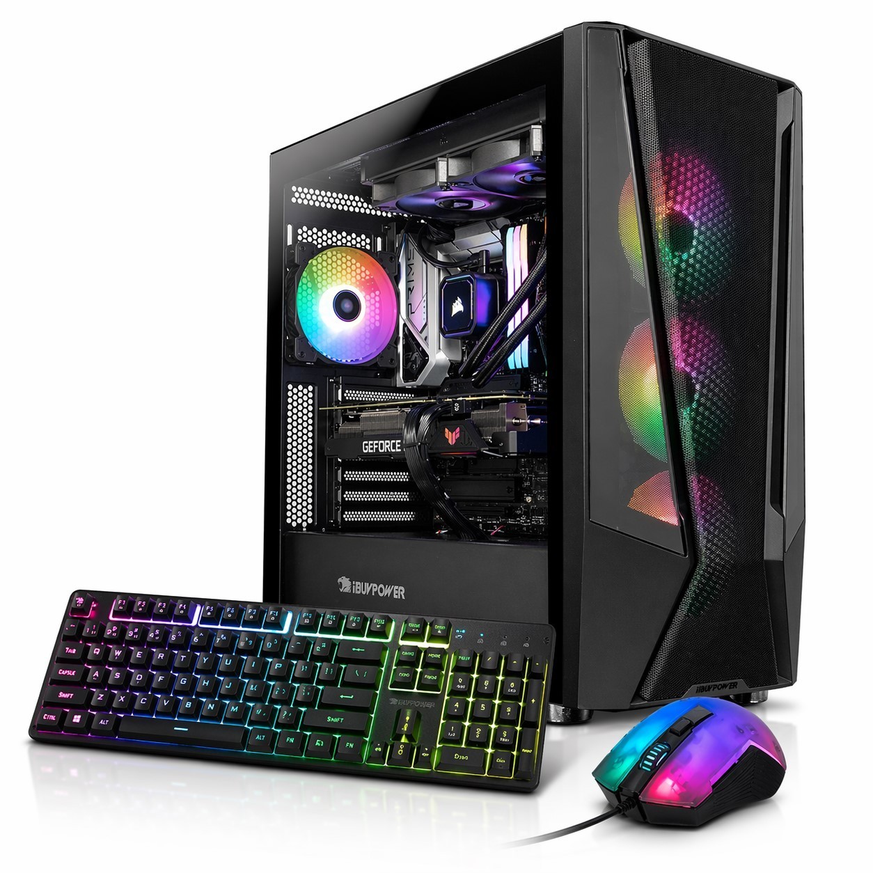 ARGB Gaming Desktop Computer PC Intel i7 6700 32GB DDR4 512GB SSD GTX745 Win11