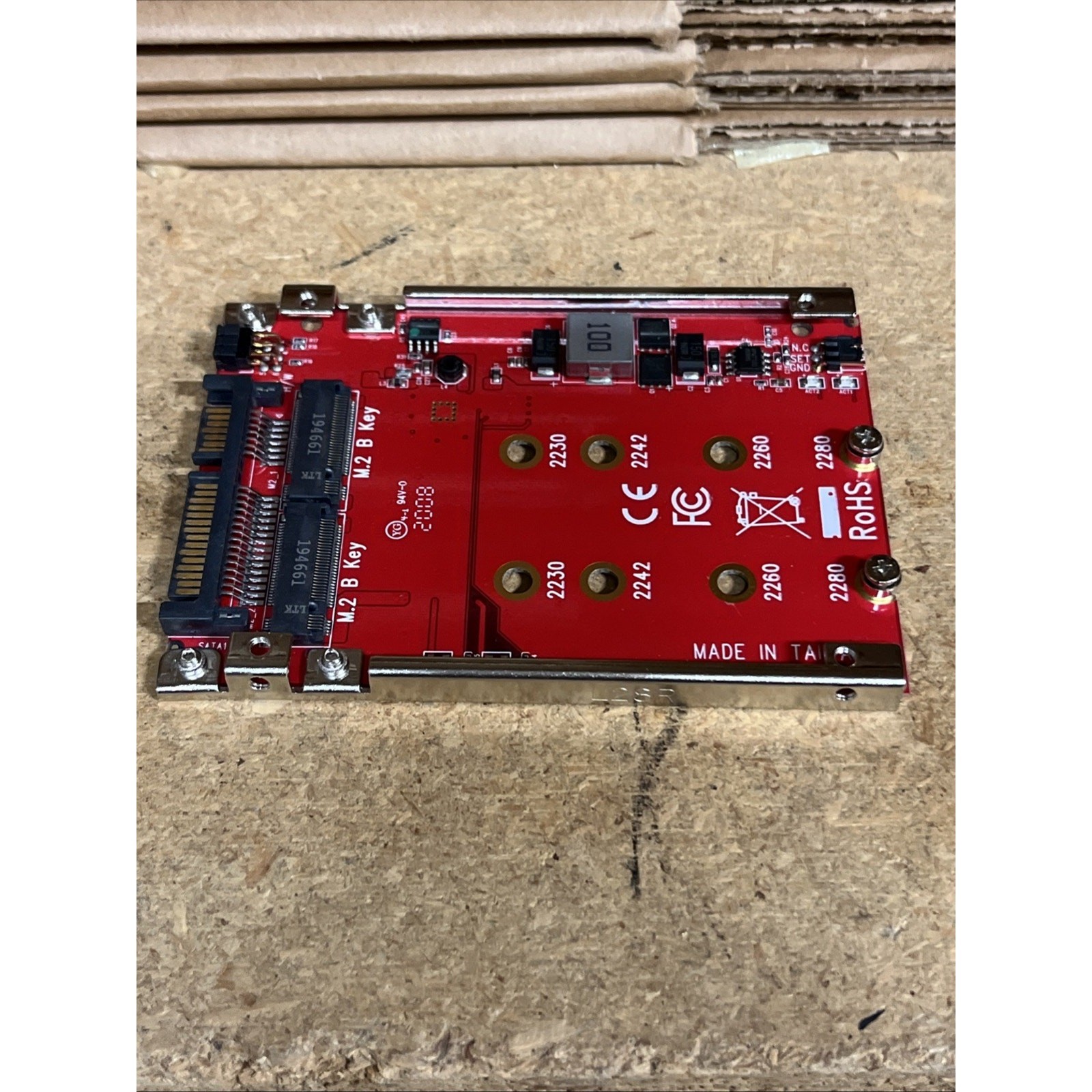 StarTech S322M225R Dual Slot M.2 to SATA Adapter for 2.5" Drive Bay