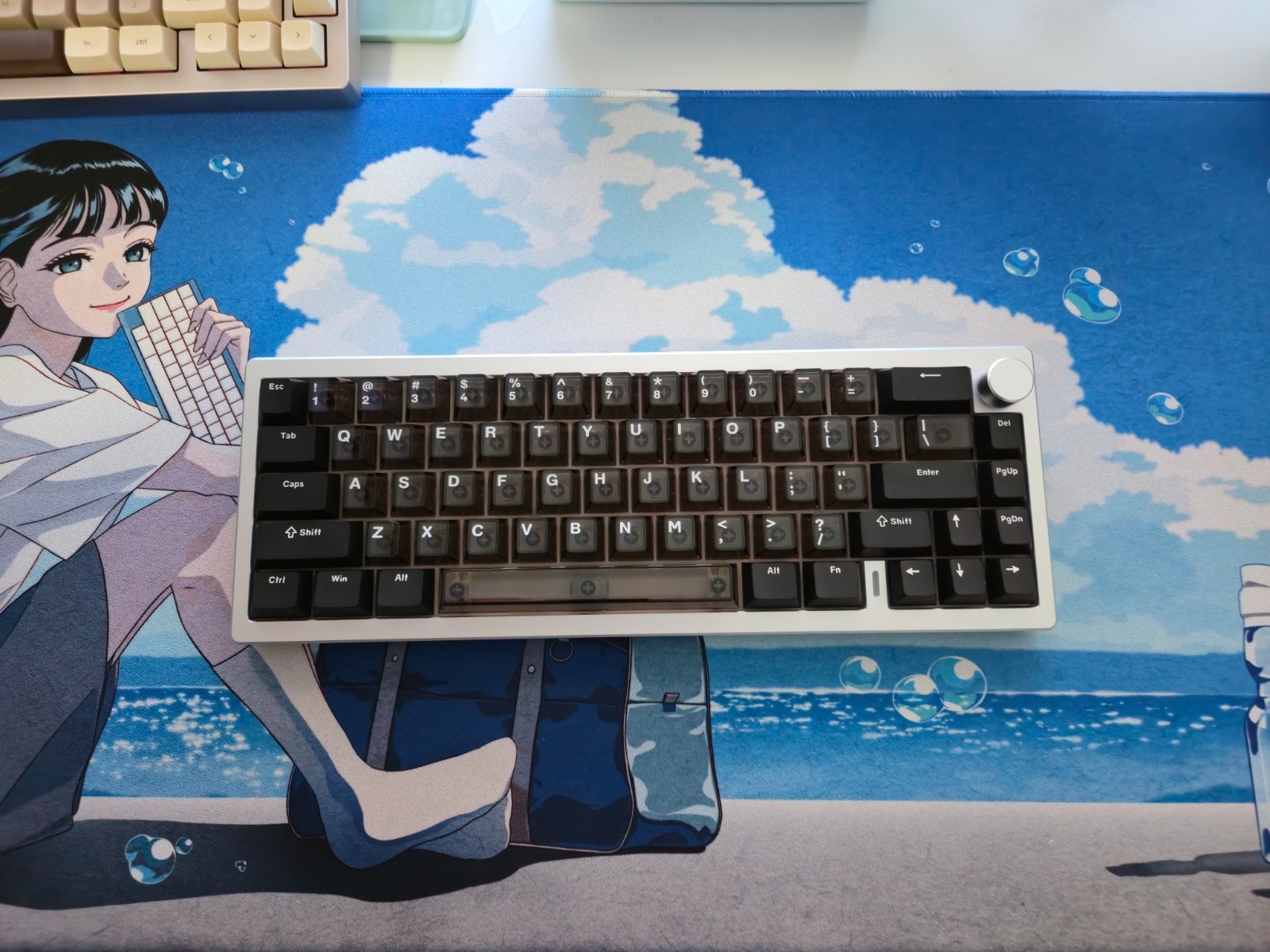 Yunzii AL68 + hand lubed HMX Sprite Switches, Wireless Aluminum 65% Keyboard